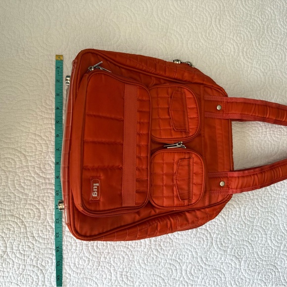 Lug Quilted Orange Backpack - Picture 13 of 15